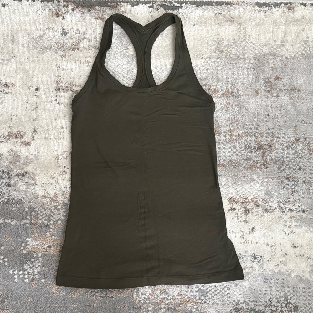 Lululemon Athletica Dark Green Tank Top